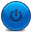 Power Button Blue Icon